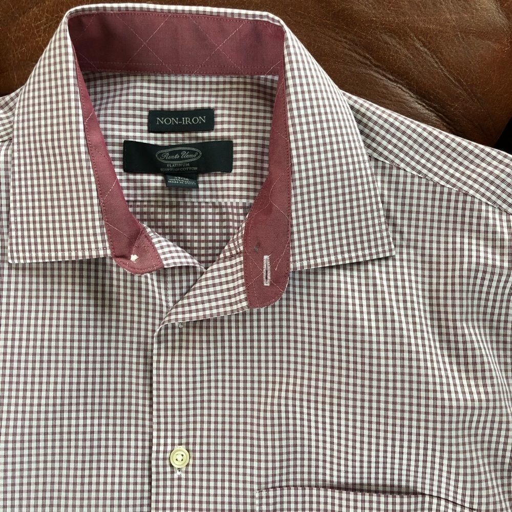 Pronto Uomo Buttondown Dress Shirt No Iron 15.5 34